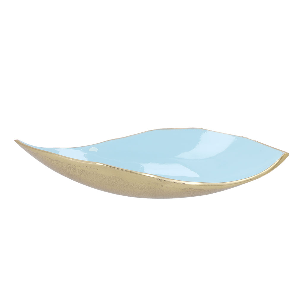 Dekoschale geschwungen - Wiesen Grün, Größe: 13 x 33 cm