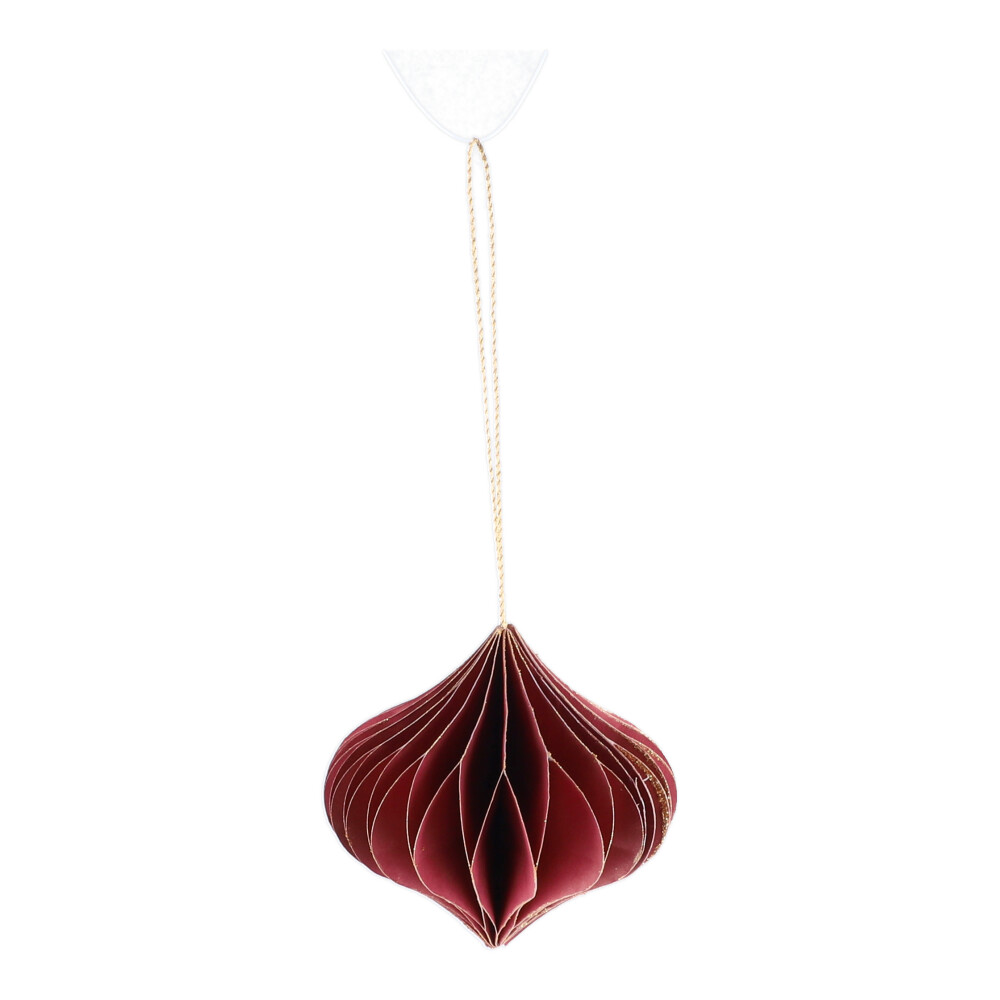 Christbaumschmuck Papier - Koralle, Größe: 8 x 8 cm