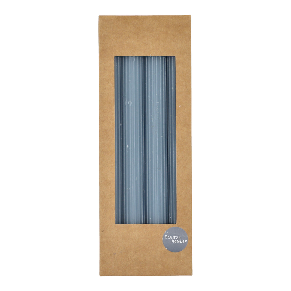BOLTZE 4er Set Stabkerzen - Himmel, Rund: 2,3 x 25 cm