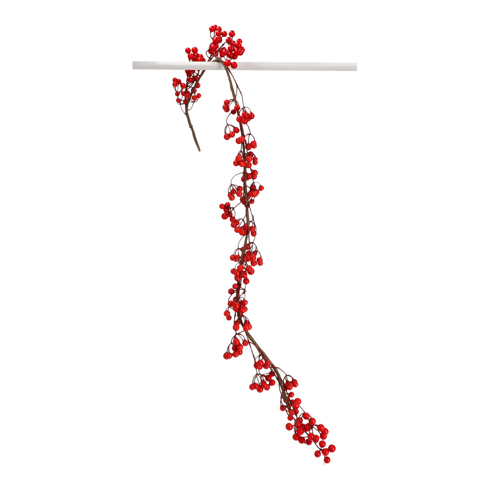 Beerengirlande, ca. 135 cm - Koralle, Größe: 10 x 135 cm