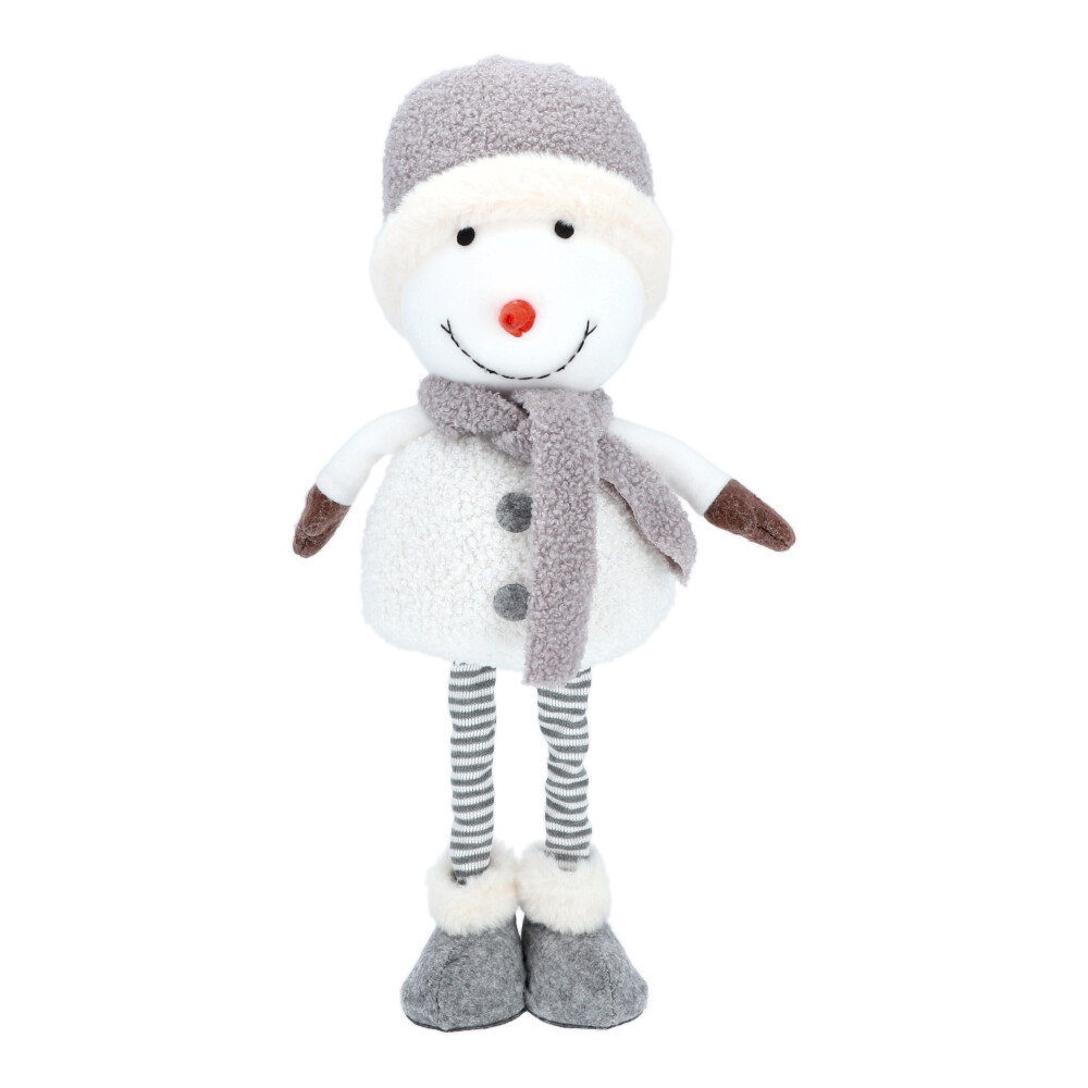 Schneemann mit Teleskop-Beinen - Grau, Größe: 18 x 48 cm