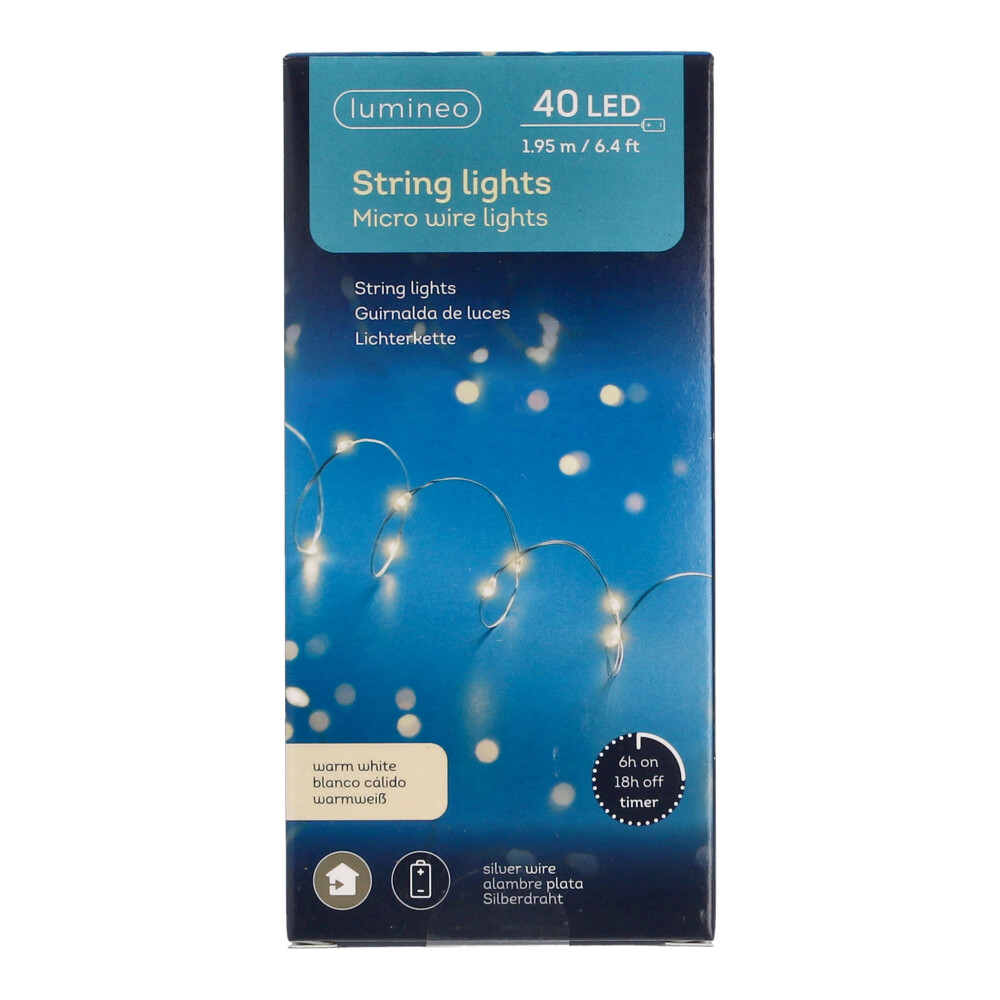 Lichterkette, ca. 195 cm - Telegrau, Größe: 5 x 195 cm