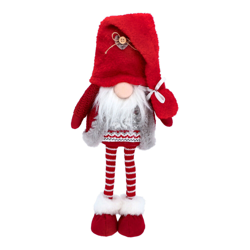 Wichtel "Langbein", ca. 60 cm - Koralle, Größe: 18 x 60 cm