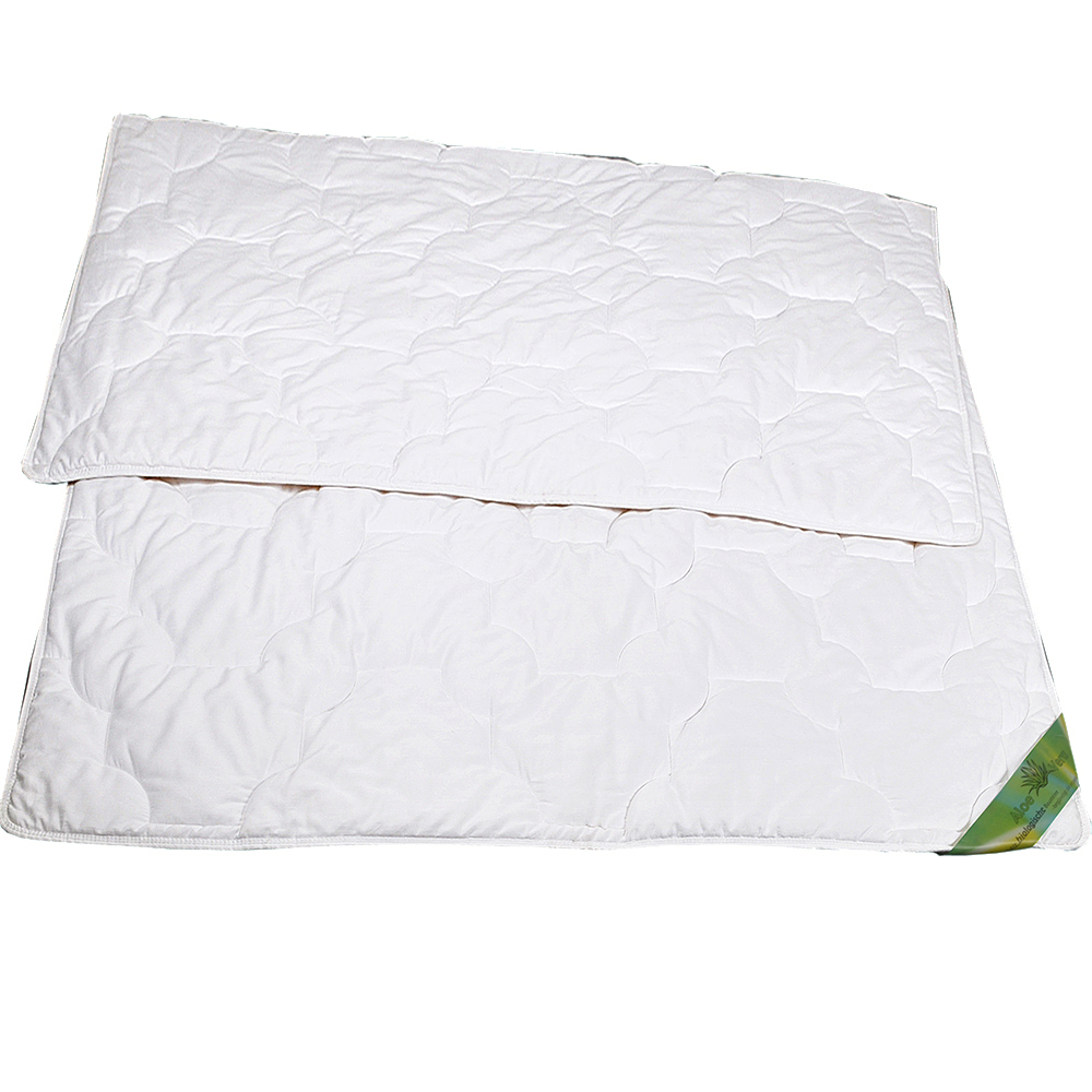 Baumwollsatin-Decke Karin - Weiß, Größe: 200 x 200 cm