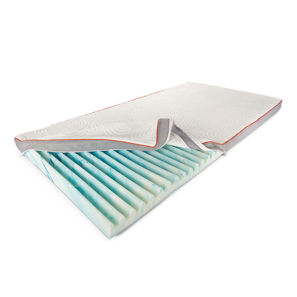 Topper Gel Support - Weiß, Größe: 90 x 200 cm