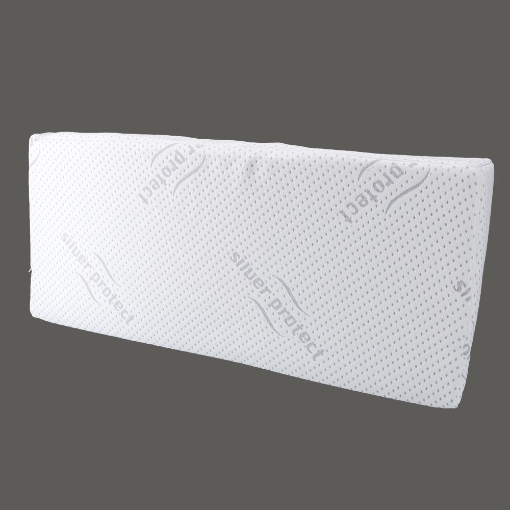Keilpolster Silver Protect - Weiß, Größe: 38 x 90 cm