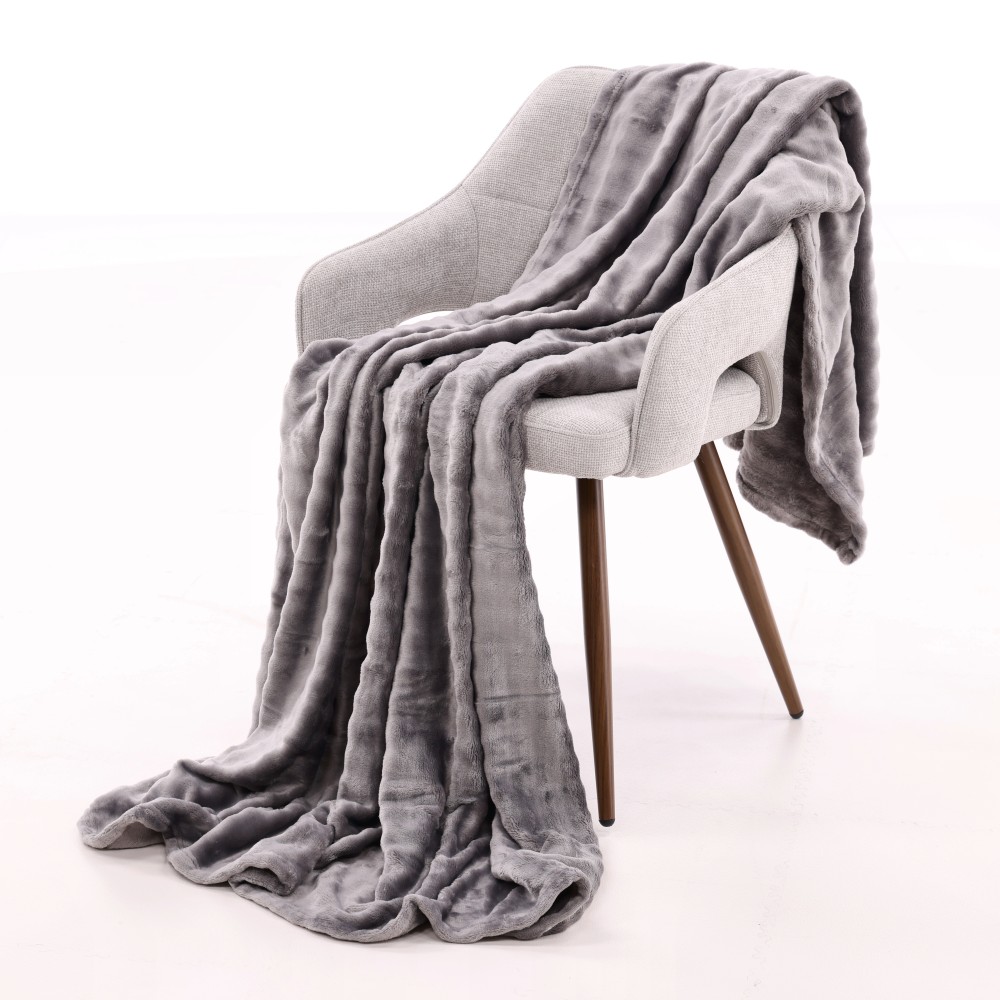 Wohndecke "Bubble" - Grau, Größe: 140 x 200 cm