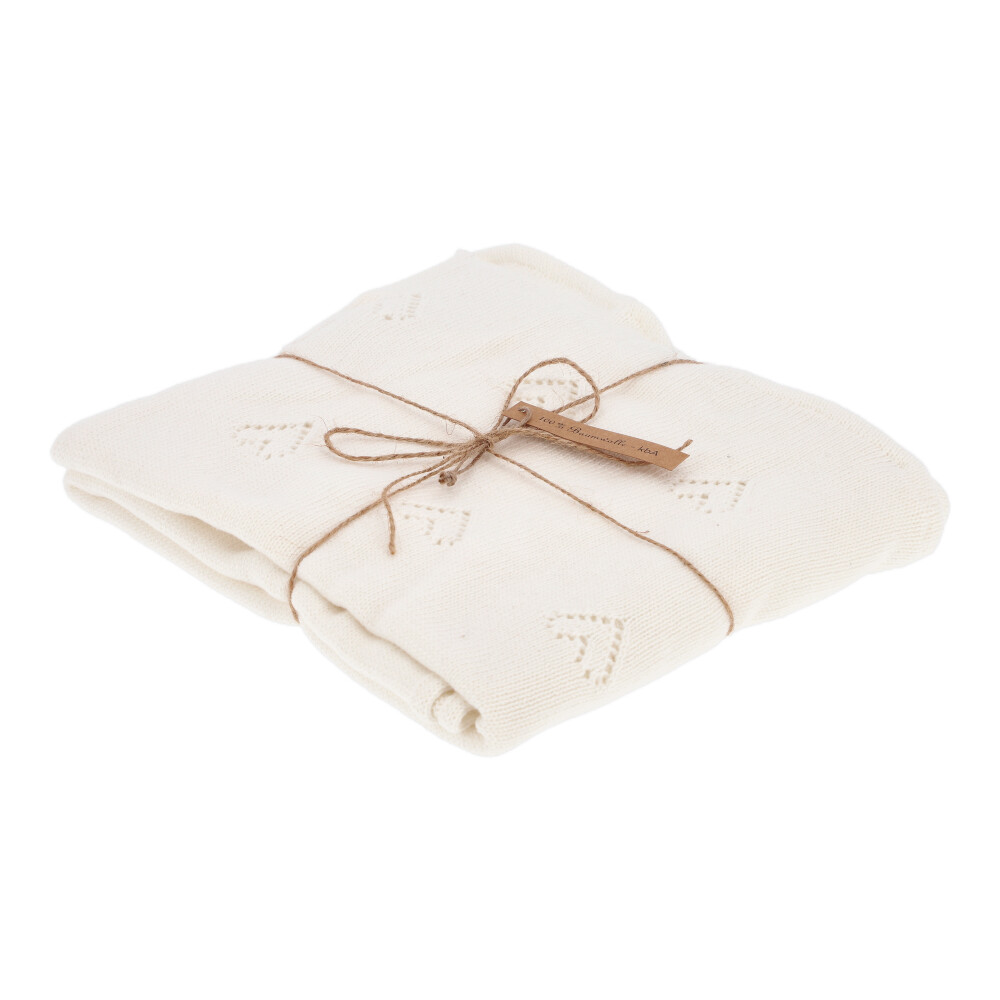 Babydecke 100 % Baumwolle-kbA- - Natur, Größe: 80 x 100 cm