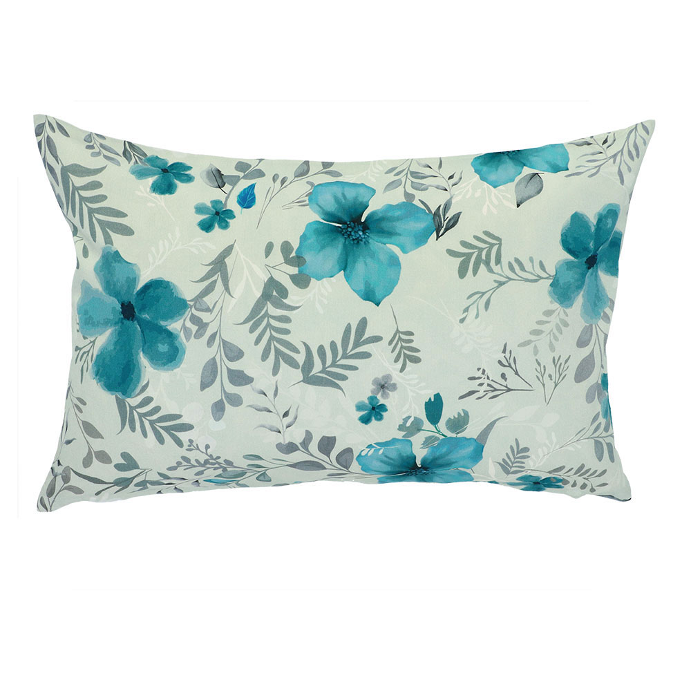 Tencel Baumwoll-Bettwäsche - Grünblau, Größe: 40 x 60 cm