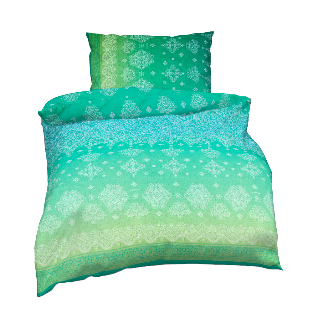 Satin Bettwäsche Bassetti - Maigrün, Größe: 140 x 200 cm