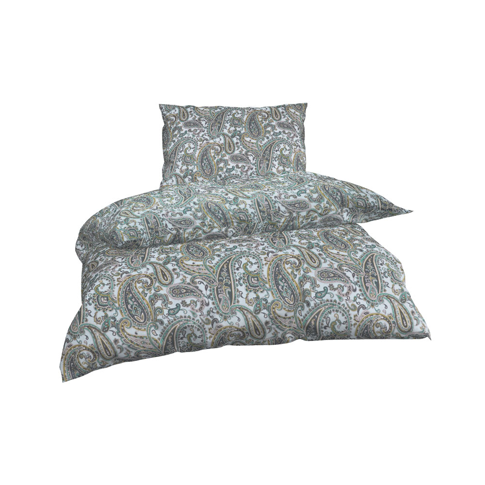 ESTELLA Flanell Bettwäsche - Hell Taube, Größe: 140 x 200 cm