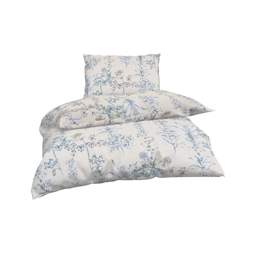 ESTELLA Flanell Bettwäsche - Beige, Größe: 140 x 200 cm