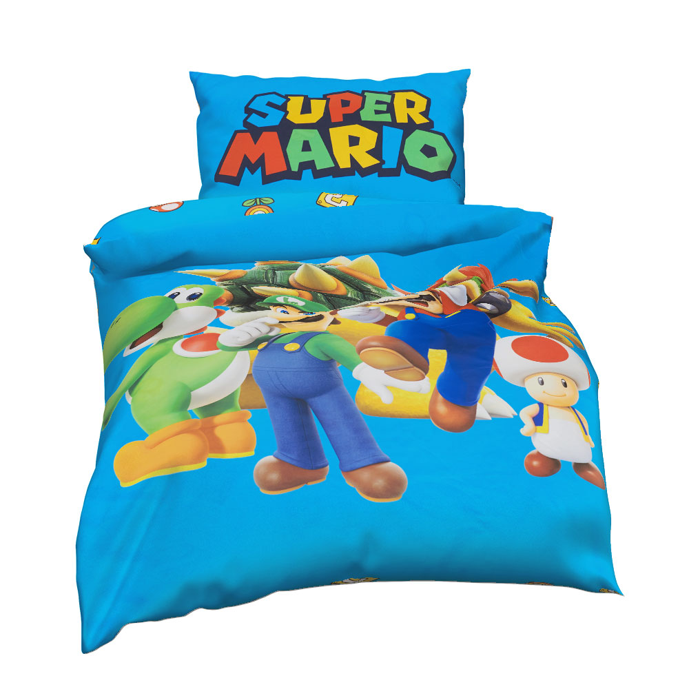 Jugendbettwäsche - Blau, Größe: 140 x 200 cm