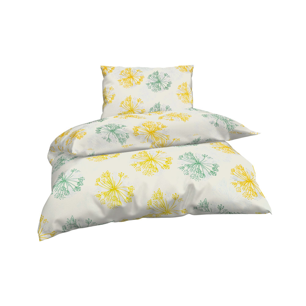 Renforce Bettwäsche - Gelb, Größe: 140 x 200 cm