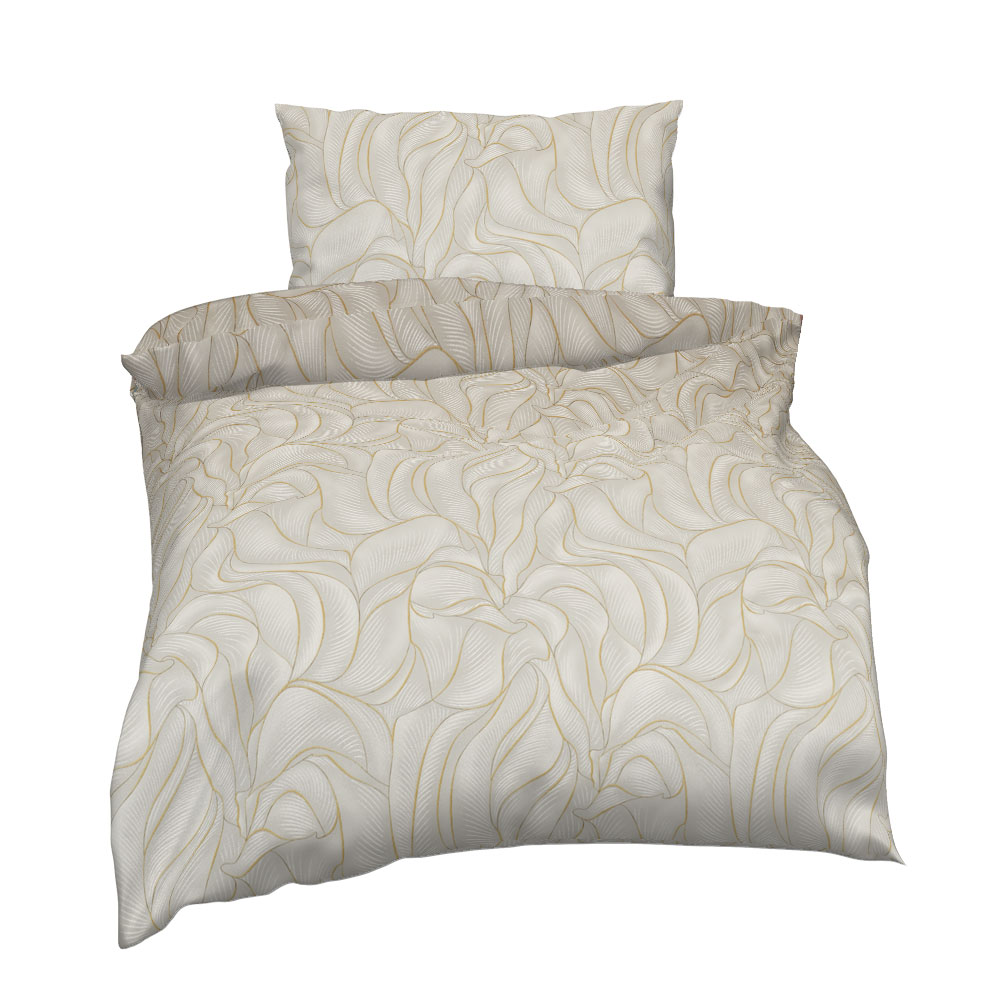 ESTELLA Mako Satin Bettwäsche - Telegrau, Größe: 140 x 200 cm