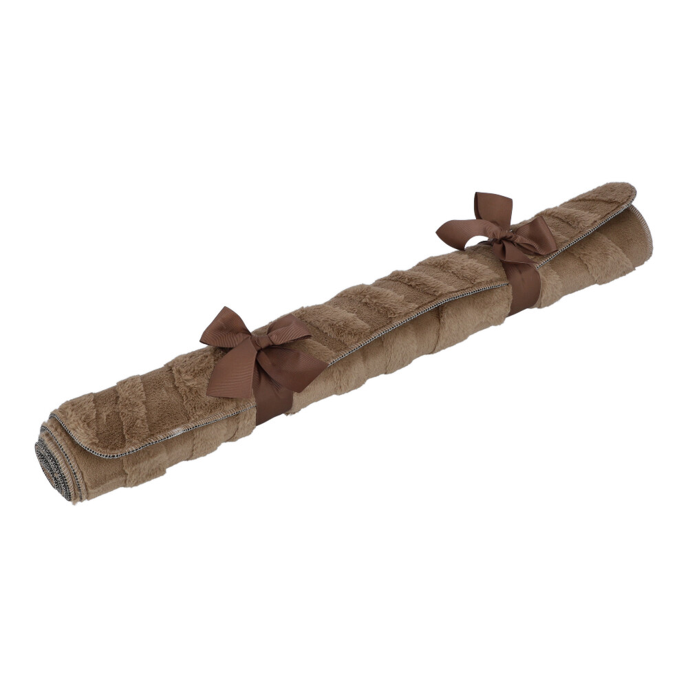 Webpelz Teppich "Jacquard" - Ockerbraun, Größe: 80 x 120 cm