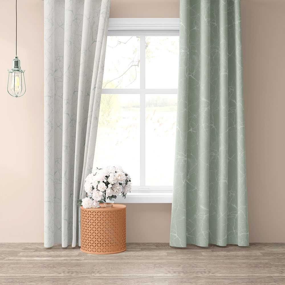 Jacquard Dekostoff - Mint, Breite: 140 cm