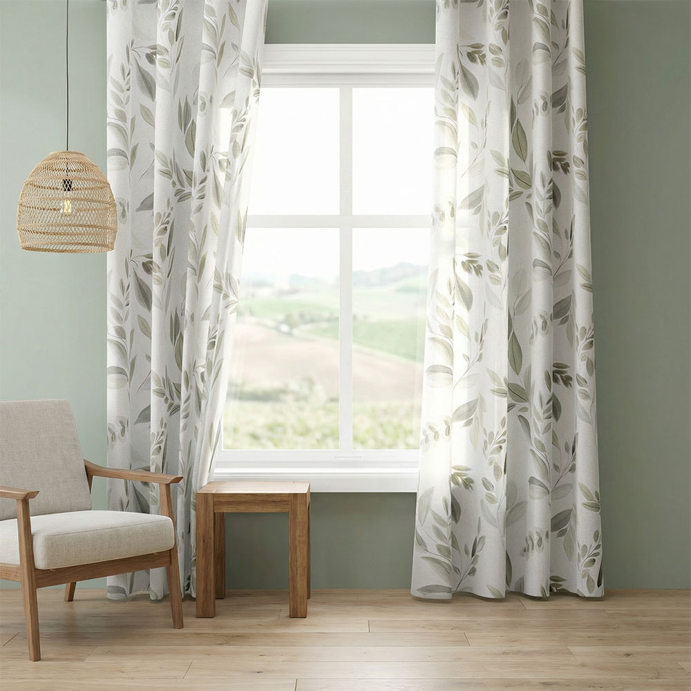 Dekostoff bedruckt - Blassgrün, Breite: 138 cm