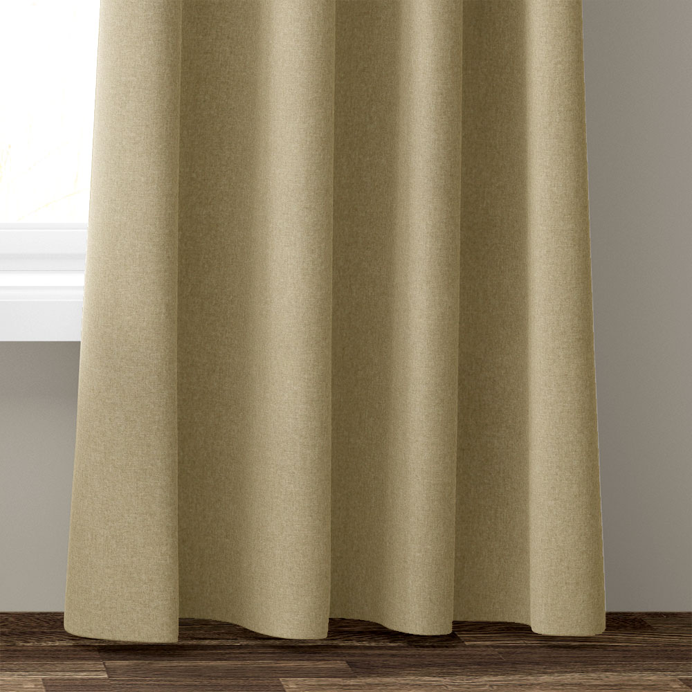 Verdunkelungsdekor 100% - Gelbbeige, Höhe: 300 cm