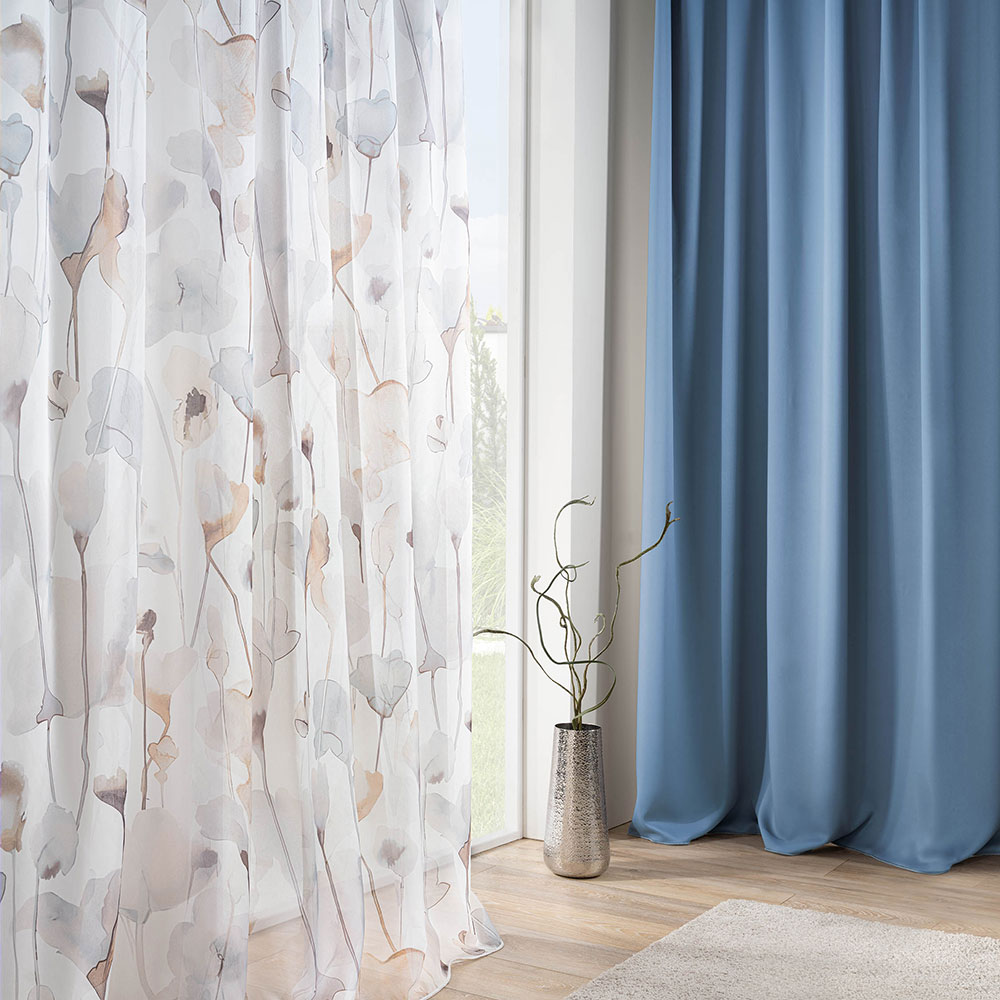 Store bedruckt - Ägäis, Höhe: 295 cm