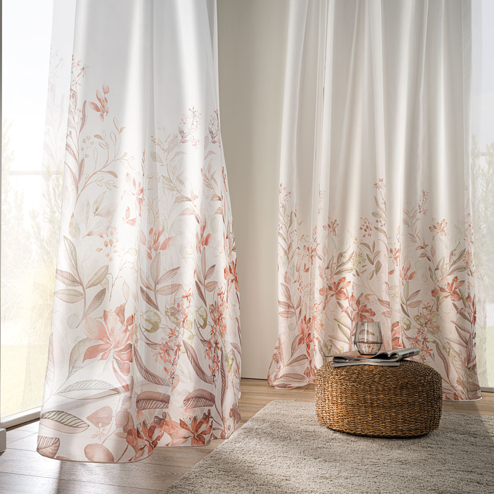 Store bedruckt - Dunkel Orange, Höhe: 295 cm