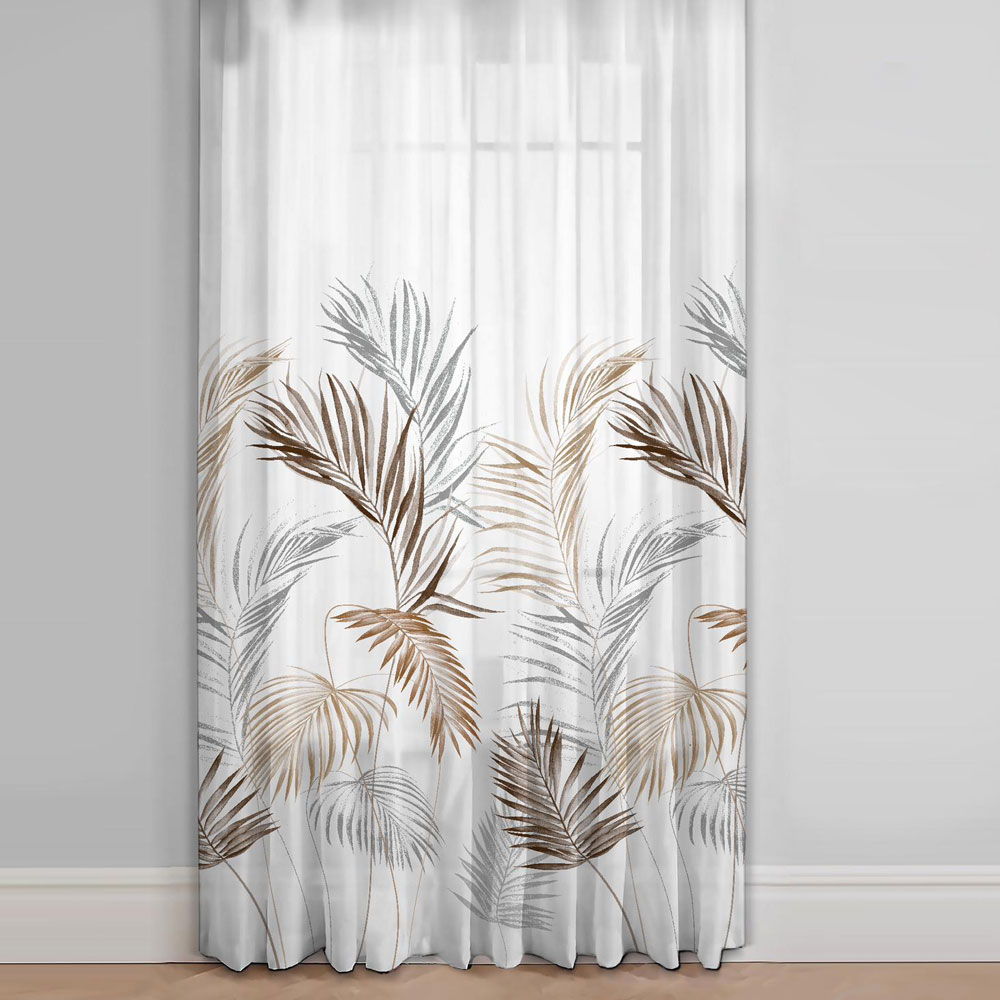 Store bedruckt - Blassbraun, Höhe: 310 cm