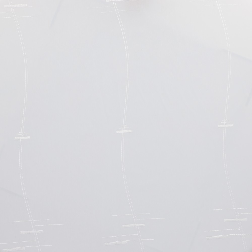 Store bestickt - Weiß, Höhe: 275 cm