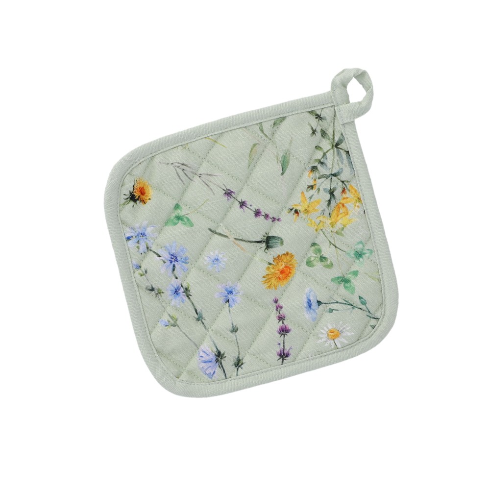 Küchenhelfer "Streublumen" - Blassgrün, Größe: 20 x 20 cm