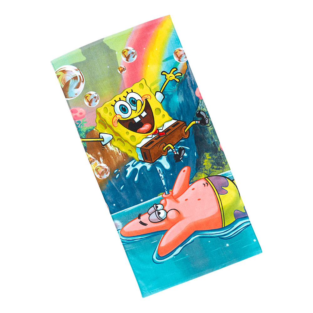 Kinder Strandtuch Sponge Bob - Himmel, Größe: 70 x 140 cm