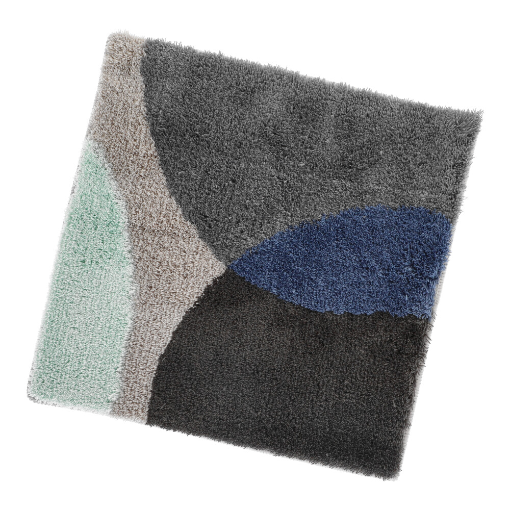 Bidetvorleger Lima - Grünblau, Größe: 50 x 50 cm