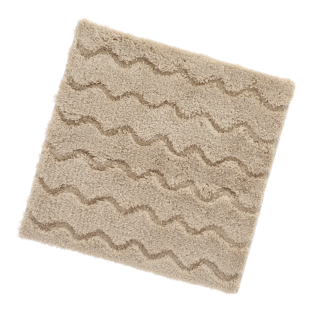 Bidetvorleger Zickzack - Sand, Größe: 50 x 50 cm