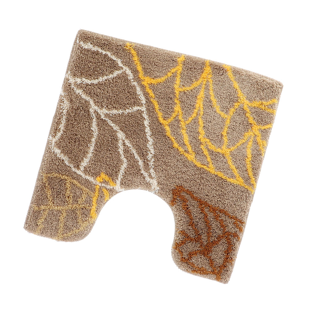 WC Vorleger Leaves - Sand, Größe: 50 x 50 cm