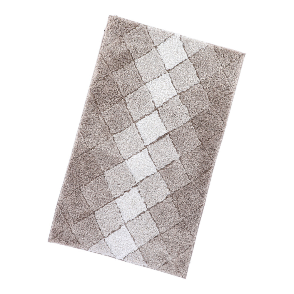 Badematte Raute - Sand, Größe: 60 x 100 cm