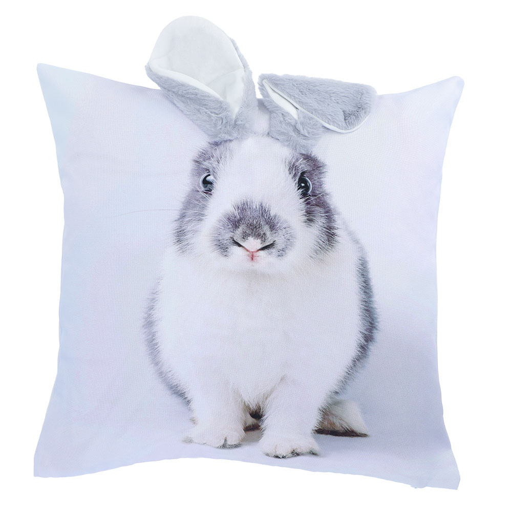 Zierkissenhülle ohne Füllung - Grau, Größe: 45 x 45 cm