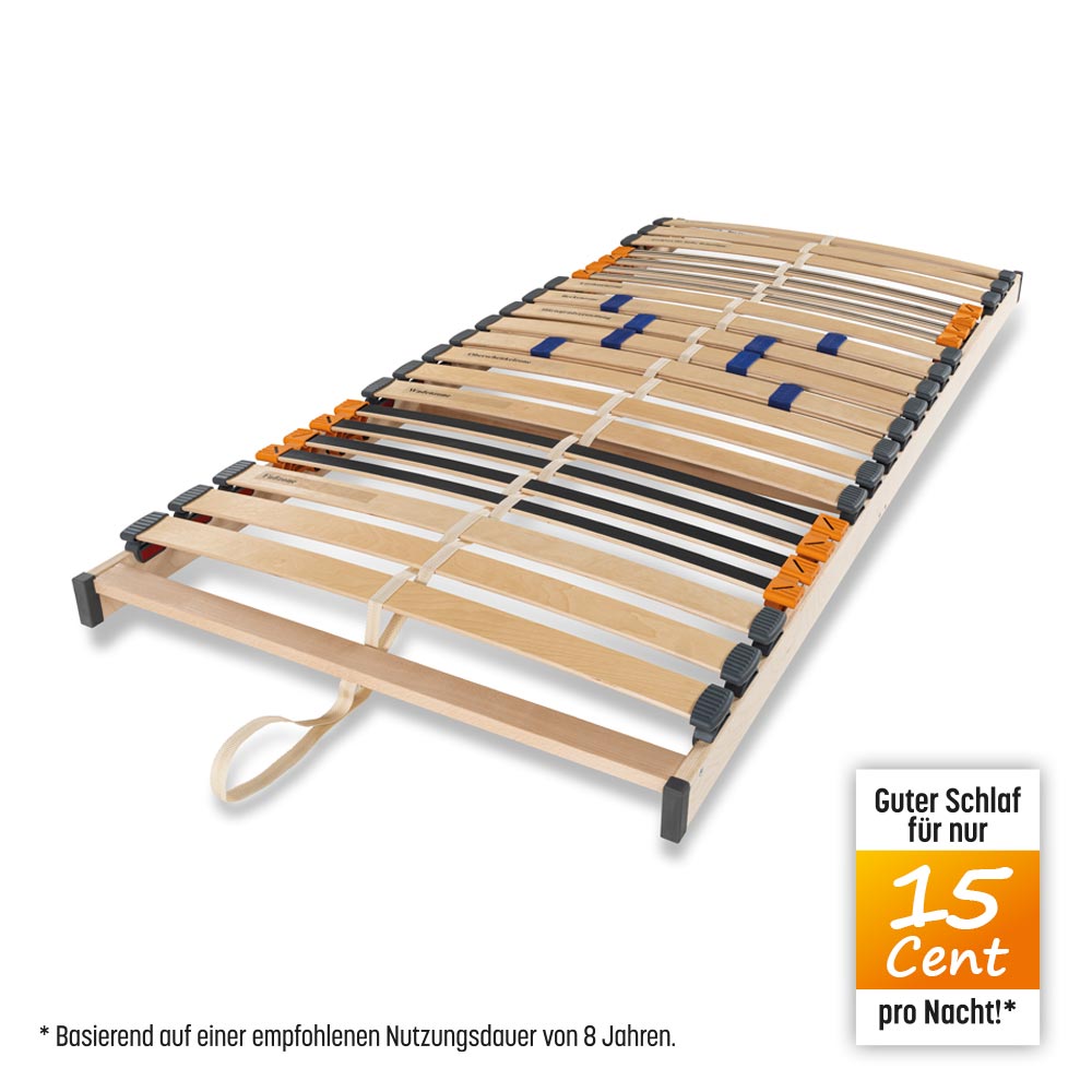 Lattenrost Der Starke - Perlweiss, Größe: 90 x 200 cm