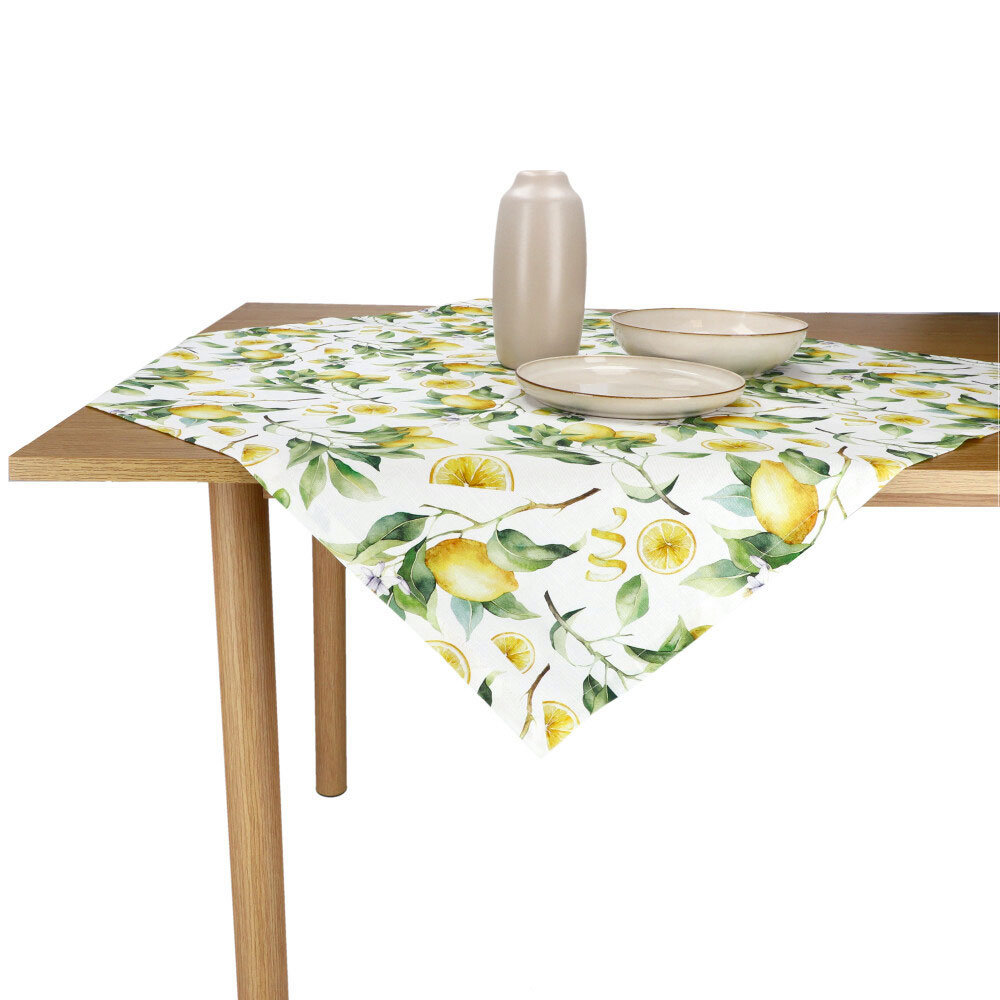 REITER Bio-Mitteldecke "Lemon" - Gelb, Größe: 80 x 80 cm