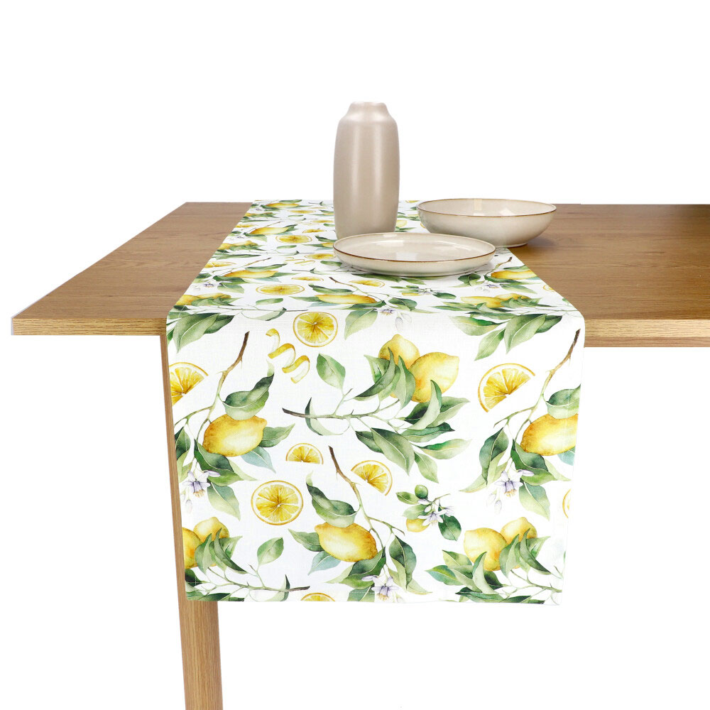 REITER Bio-Tischläufer "Lemon" - Gelb, Größe: 40 x 140 cm
