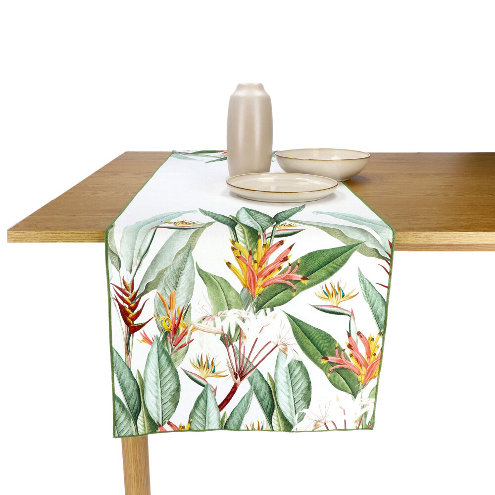 REITER Bio-Tischläufer - Resedagrün, Größe: 40 x 140 cm