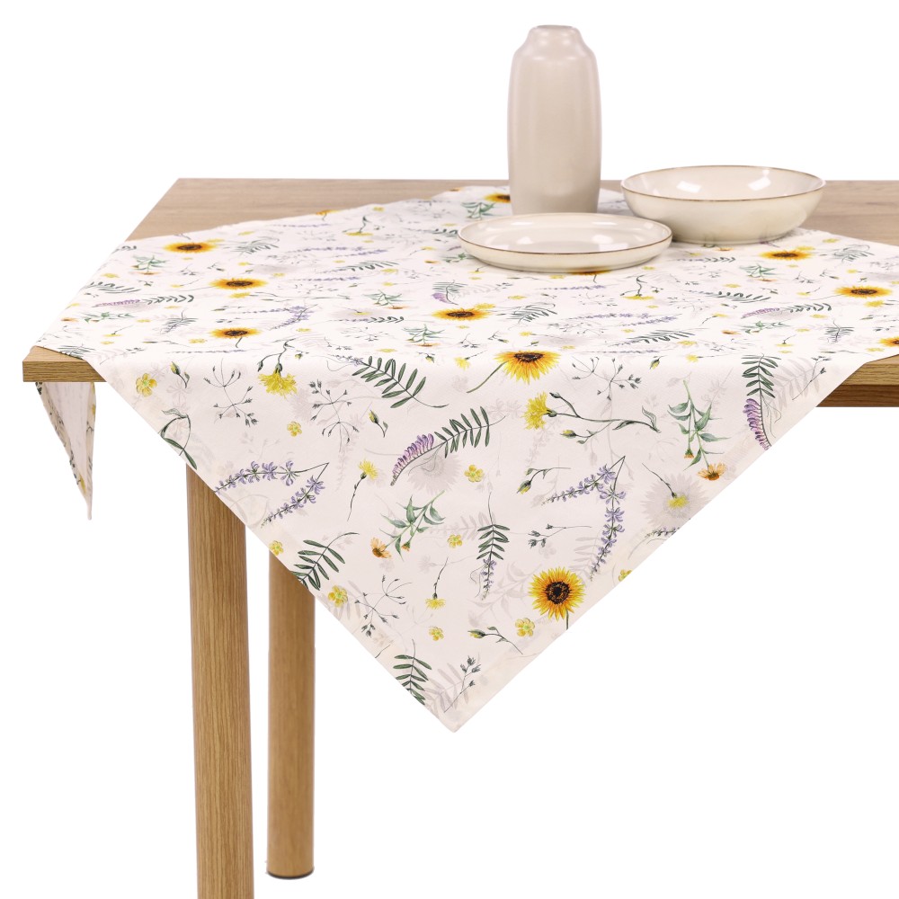 REITER Mitteldecke "Sunflower" - Dunkel Gelb, Größe: 80 x 80 cm