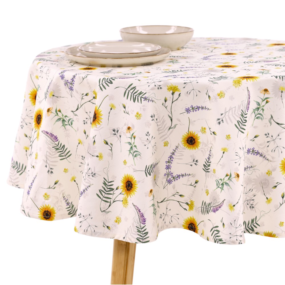 REITER Tischdecke "Sunflower" - Dunkel Gelb, Rund: 150 x 150 cm