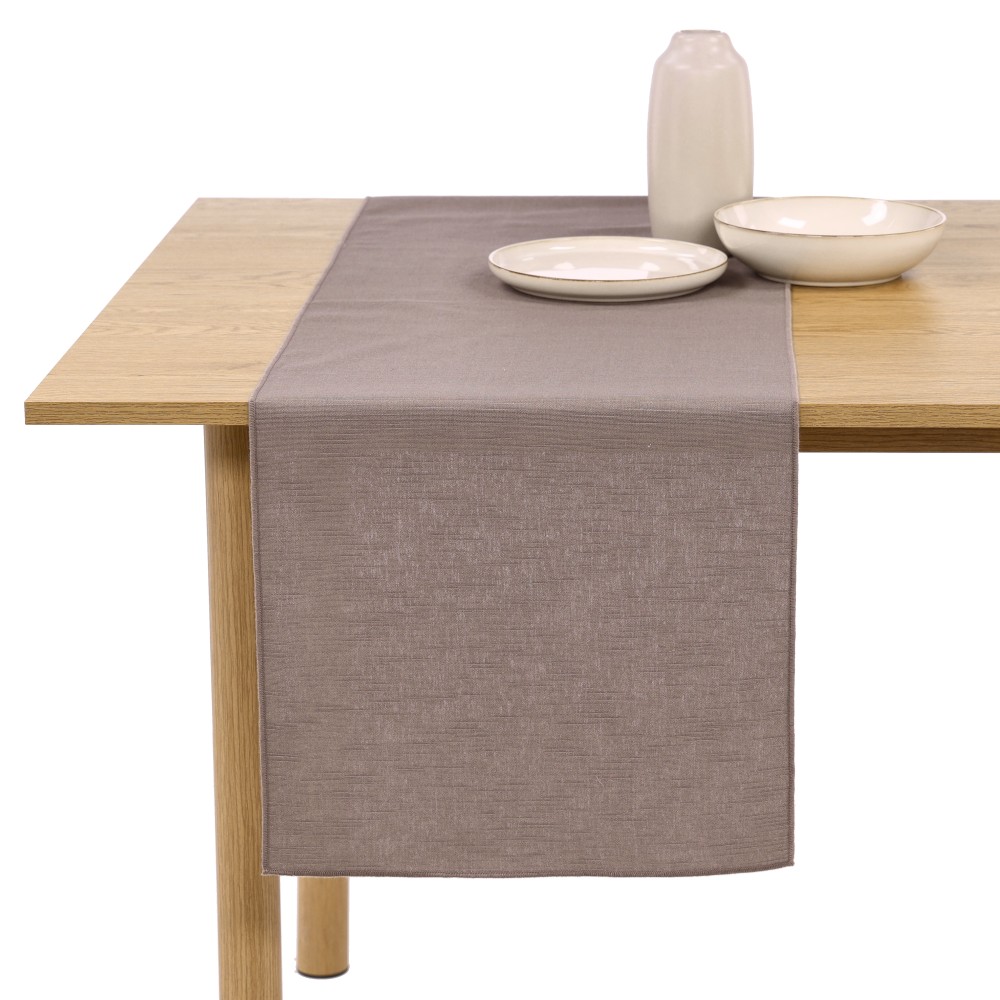 REITER Bio-Tischläufer - Grau, Größe: 40 x 140 cm