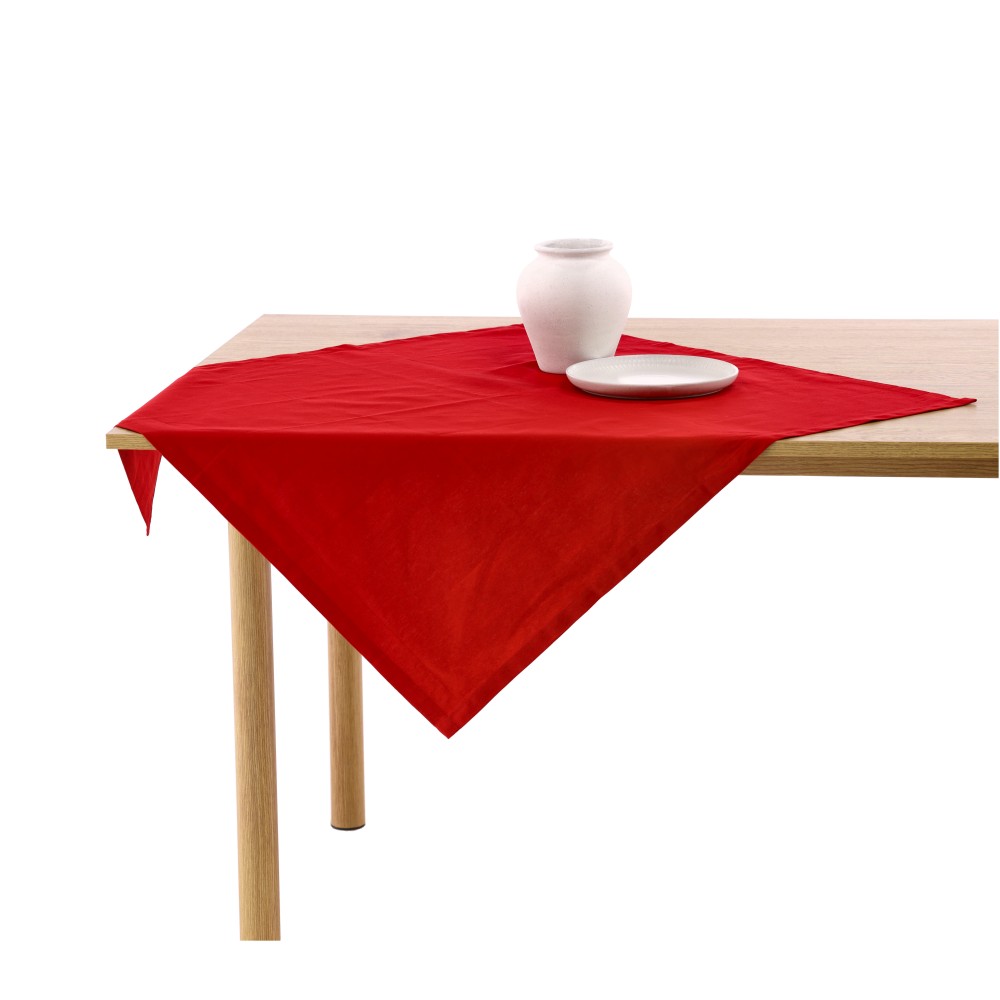 Mitteldecke beerenton - Wein Rot, Größe: 80 x 80 cm