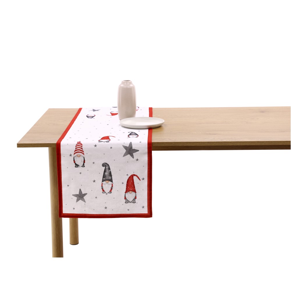 REITER Tischläufer "Wichtel" - Rot, Größe: 40 x 140 cm