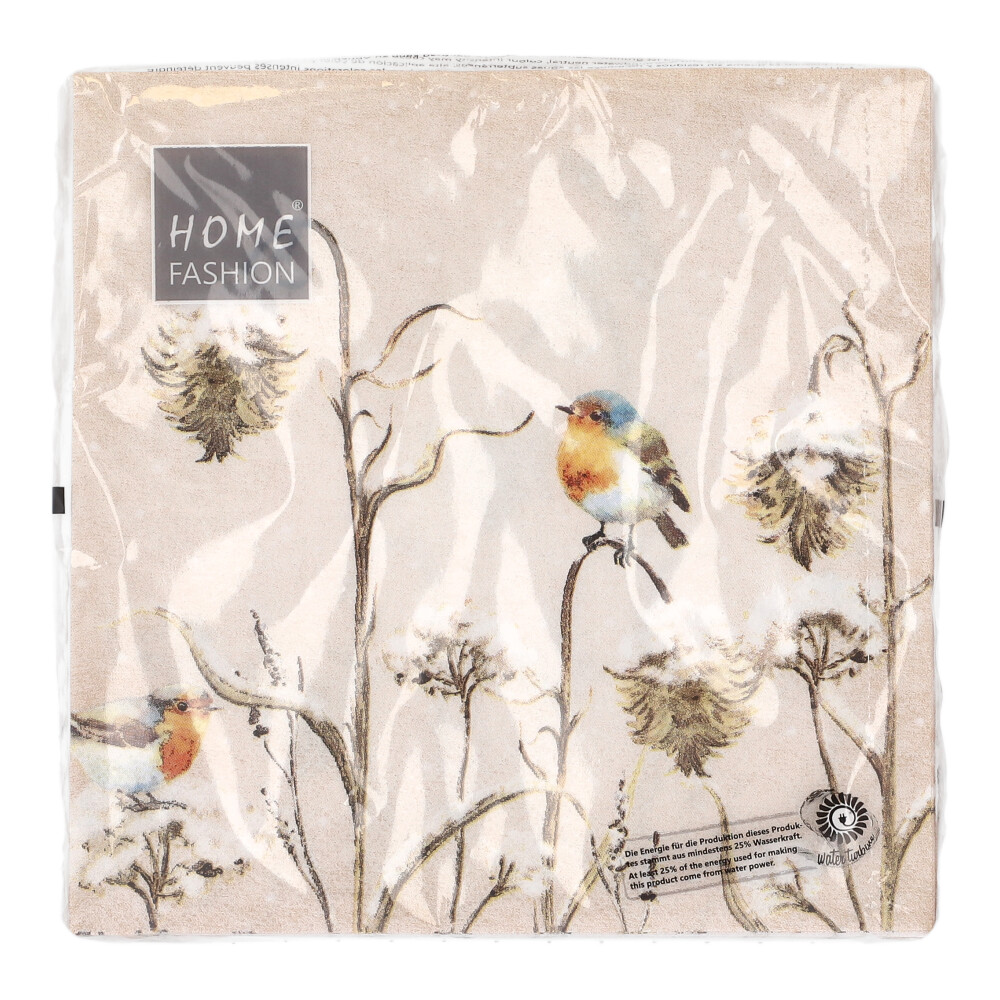 Papierserviette 33x33 cm - Ecrue, Größe: 33 x 33 cm