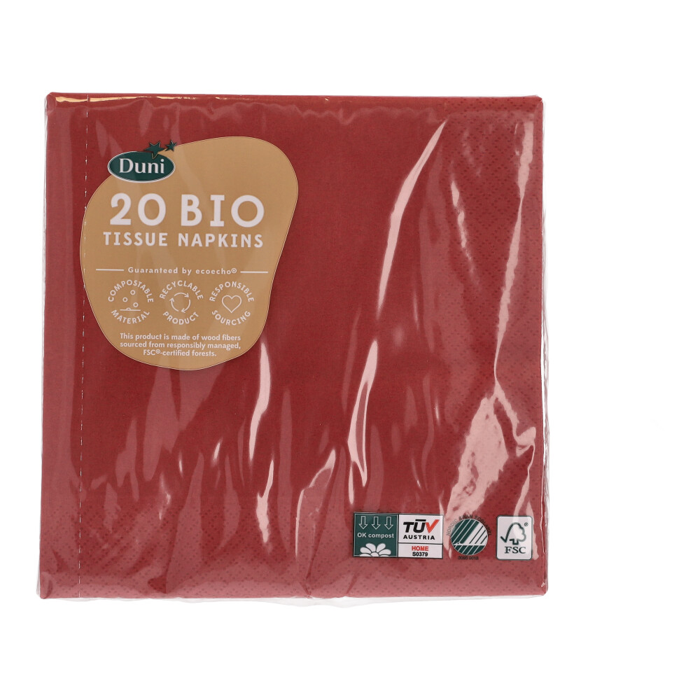 Papierserviette 33x33 cm - Koralle, Größe: 33 x 33 cm