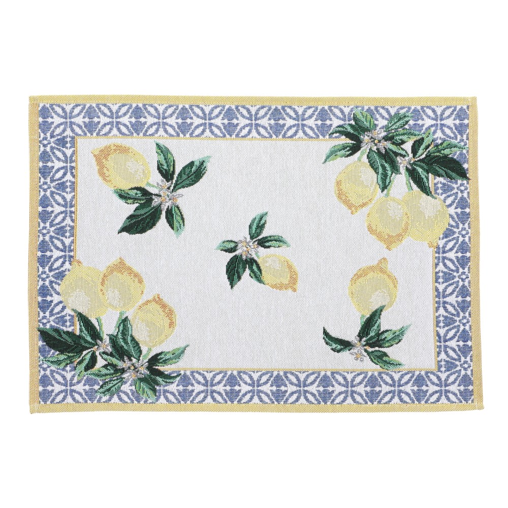 Tischset Gobelin "Lemon" - Gelbbeige, Größe: 32 x 48 cm