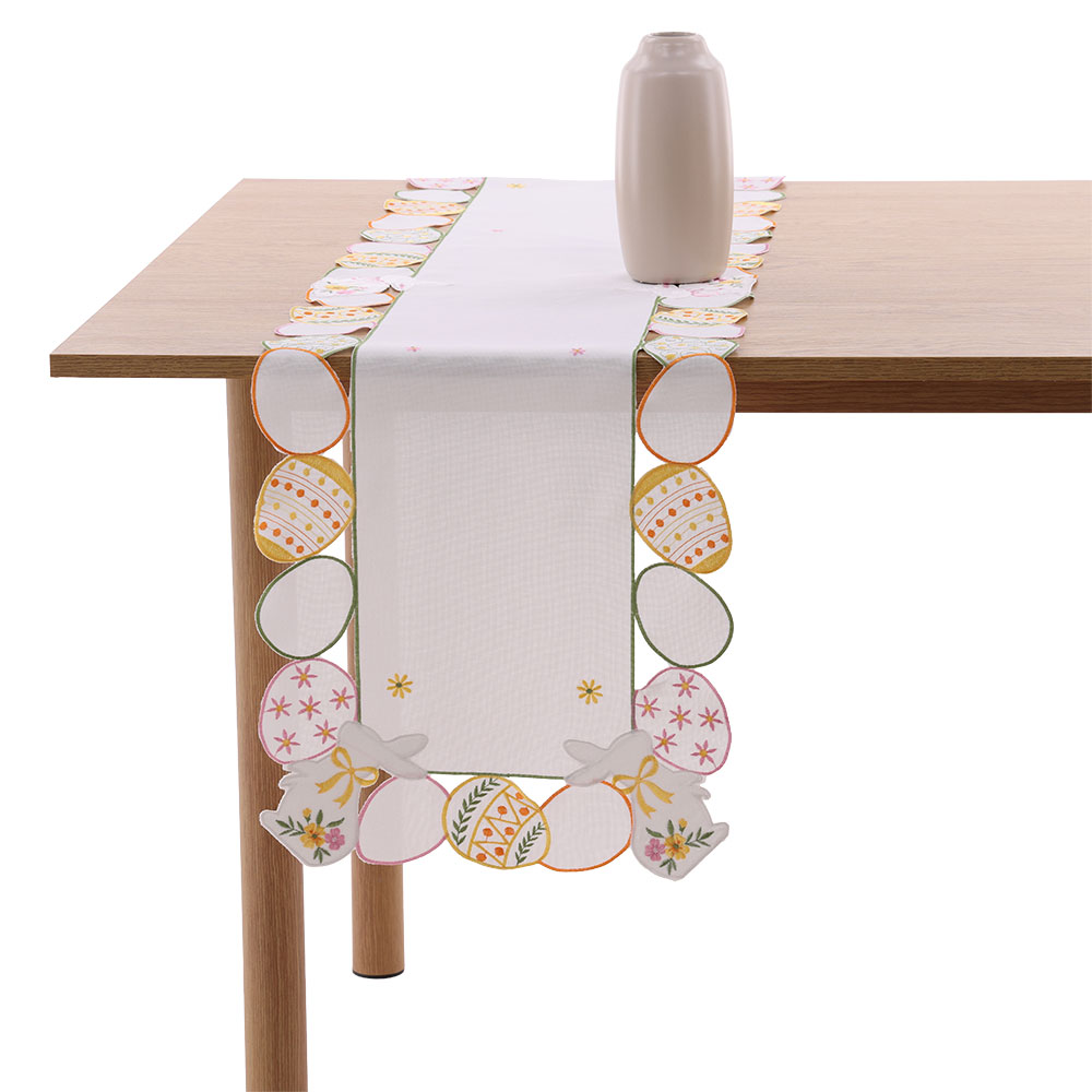 Tischläufer "Ostereier" - Gelbbeige, Größe: 35 x 140 cm