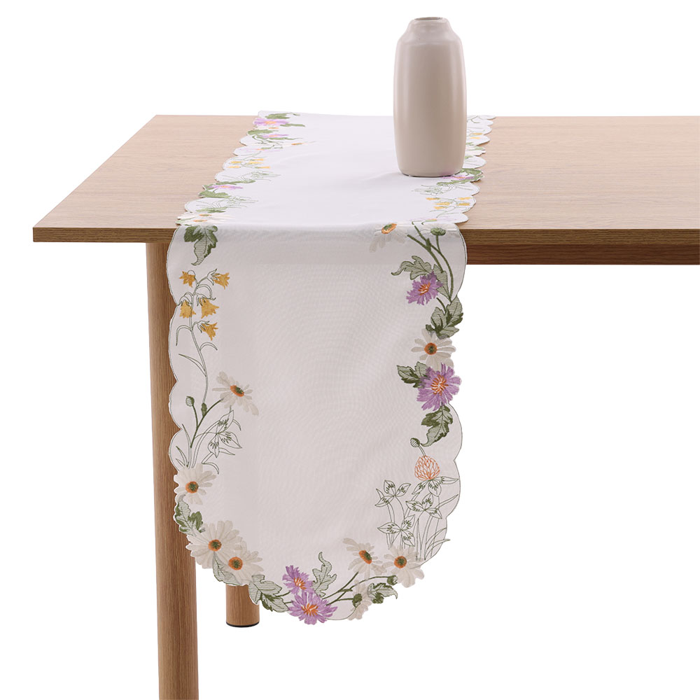 Tischläufer "Blossom" - Lila, Größe: 35 x 160 cm