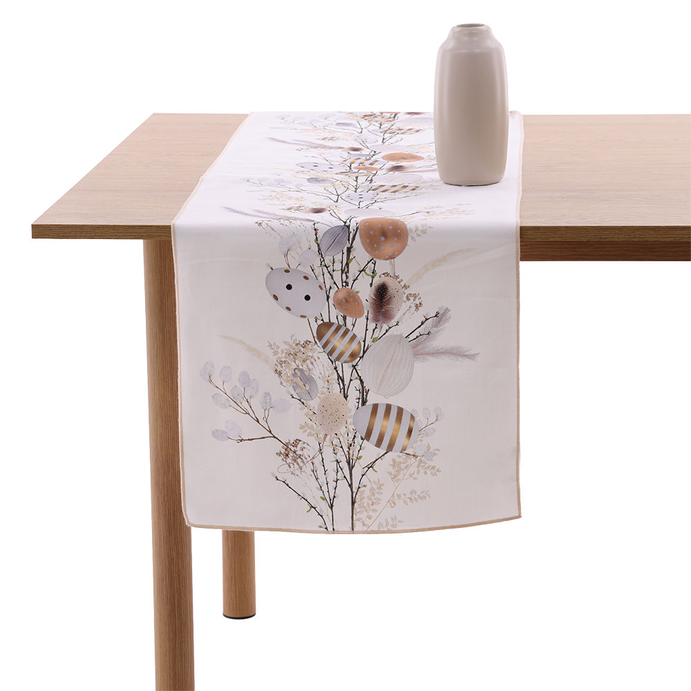 Tischläufer "Eggs" - Sand, Größe: 40 x 140 cm