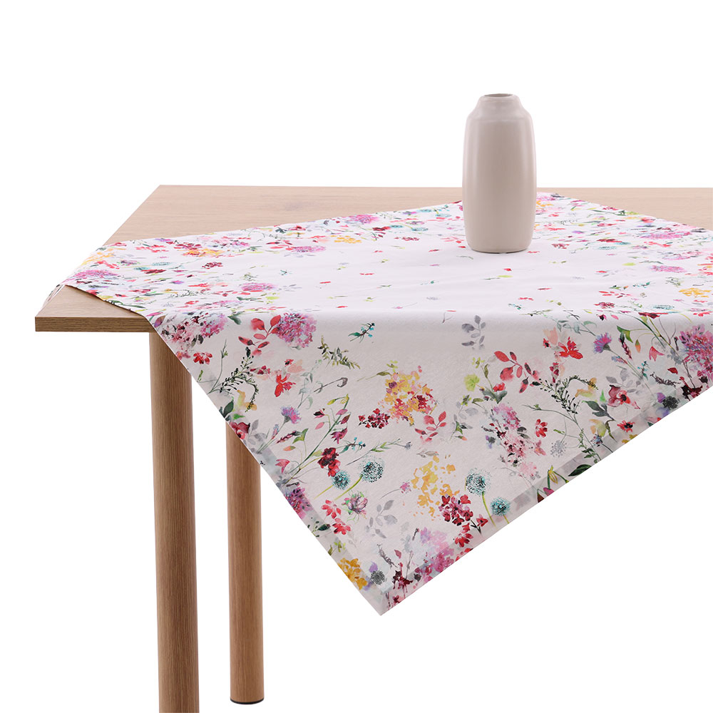 Mitteldecke "Wildflowers" - Mittel Rose, Größe: 80 x 80 cm